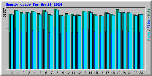 Hourly usage for April 2024